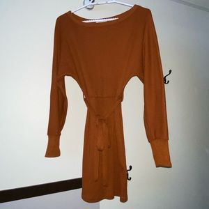 Long sleeve knit dress